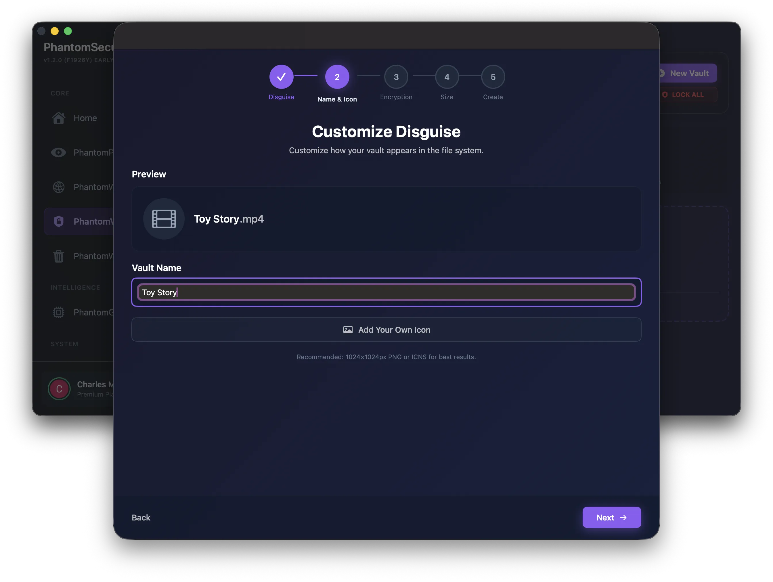 PhantomVault Disguise Demo